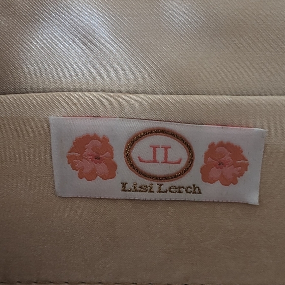 Lisi Leech Chic Tan Clutch with Gold Detailing - Picture 9 of 9